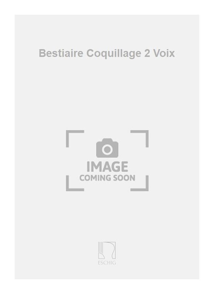 Bestiaire Coquillage 2 Voix